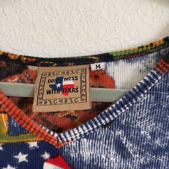 Texas Jackpot y2k graphic crop tee 3/4 sleeve - Picture 4 of 11